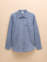 Joules Ida Blue Cotton Shirt - Image 7 of 7