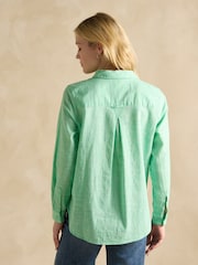 Joules Ida Green Cotton Shirt - Image 2 of 7