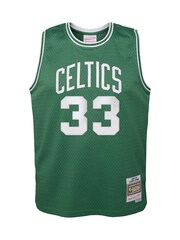 Fanatics Youth Green NBA Boston Celtics Road Hardwood Larry Bird Classics Jersey 1985-1986 - Image 2 of 3