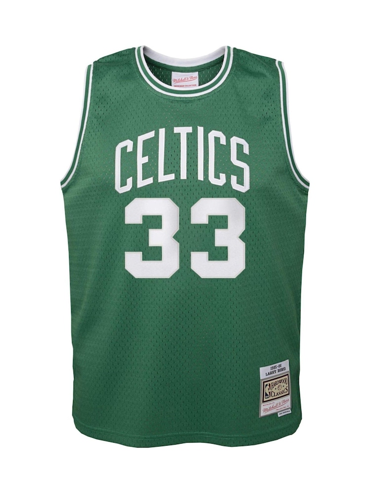 Fanatics Youth Green NBA Boston Celtics Road Hardwood Larry Bird Classics Jersey 1985-1986 - Image 2 of 3