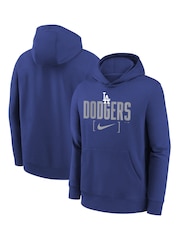 Fanatics Youth Blue MLB Los Angeles Dodgers Club Fleece Club Stack Hoodie - Image 1 of 3