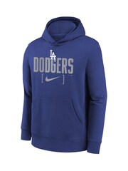 Fanatics Youth Blue MLB Los Angeles Dodgers Club Fleece Club Stack Hoodie - Image 2 of 3