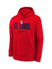 Fanatics Red St. Louis Cardinals Club Fleece Stack Youth Hoodie - Image 2 of 3