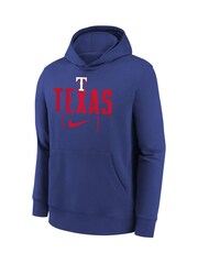 Fanatics Youth Blue MLB Texas Rangers Club Fleece Club Stack Hoodie - Image 3 of 3