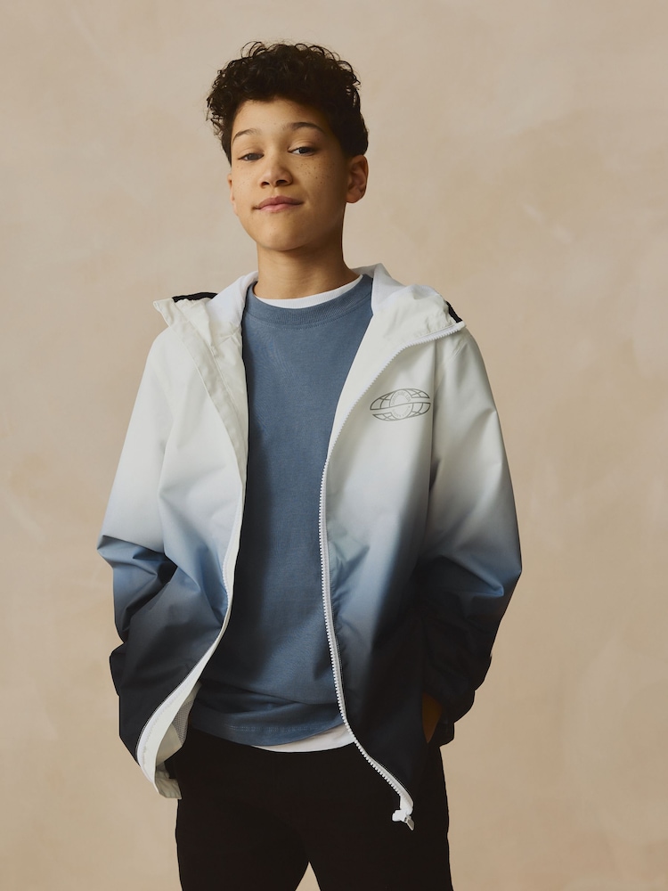 Monochrome Shower Resistant Cagoule Jacket (3-16yrs) - Image 1 of 11