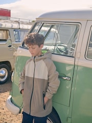 Neutral Waterproof Mesh Hooded Lined Anorak Jacket (3-16yrs) - Image 1 of 10