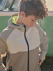 Neutral Waterproof Mesh Hooded Lined Anorak Jacket (3-16yrs) - Image 4 of 10
