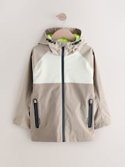 Neutral Waterproof Mesh Hooded Lined Anorak Jacket (3-16yrs) - Image 5 of 10