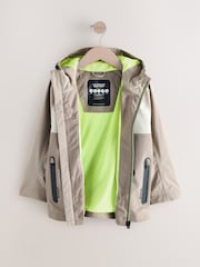 Neutral Waterproof Mesh Hooded Lined Anorak Jacket (3-16yrs) - Image 6 of 10