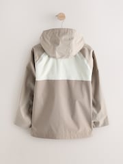 Neutral Waterproof Mesh Hooded Lined Anorak Jacket (3-16yrs) - Image 7 of 10