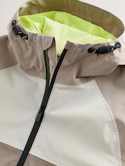Neutral Waterproof Mesh Hooded Lined Anorak Jacket (3-16yrs) - Image 8 of 10