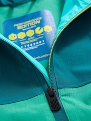 Green/Blue Waterproof Mesh Hooded Lined Anorak Jacket (3-16yrs) - Image 5 of 6