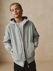 Grey Shower Resistant Utility Jacket (3-16yrs) - Image 3 of 11