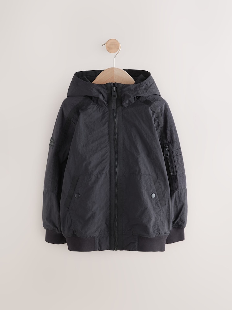 Black Shower Resistant Utility Jacket (3-16yrs) - Image 1 of 5