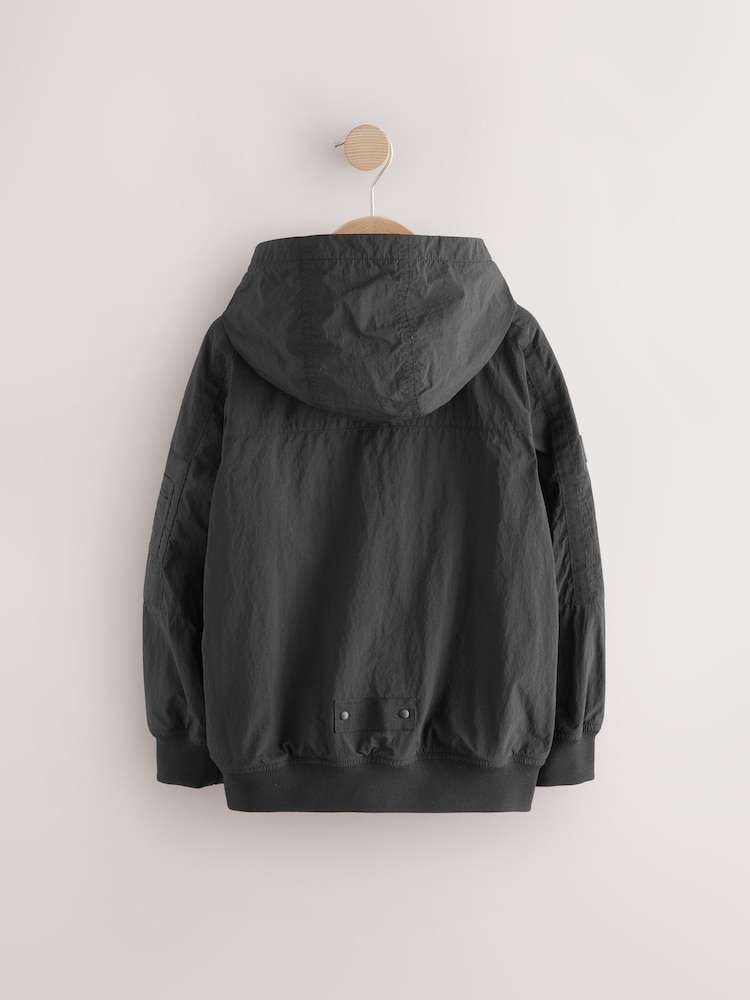 Black Shower Resistant Utility Jacket (3-16yrs) - Image 3 of 5