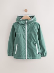 Teal Blue Shower Resistant Anorak Jacket (3-16yrs) - Image 1 of 6