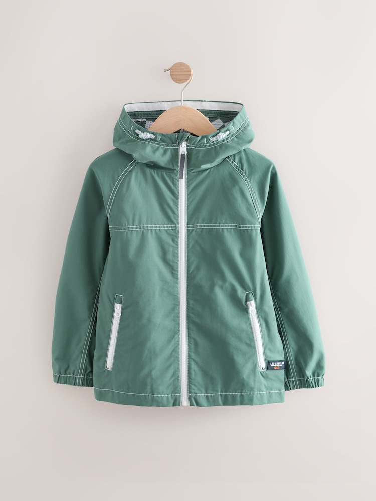 Teal Blue Shower Resistant Anorak Jacket (3-16yrs) - Image 1 of 6