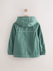 Teal Blue Shower Resistant Anorak Jacket (3-16yrs) - Image 3 of 6