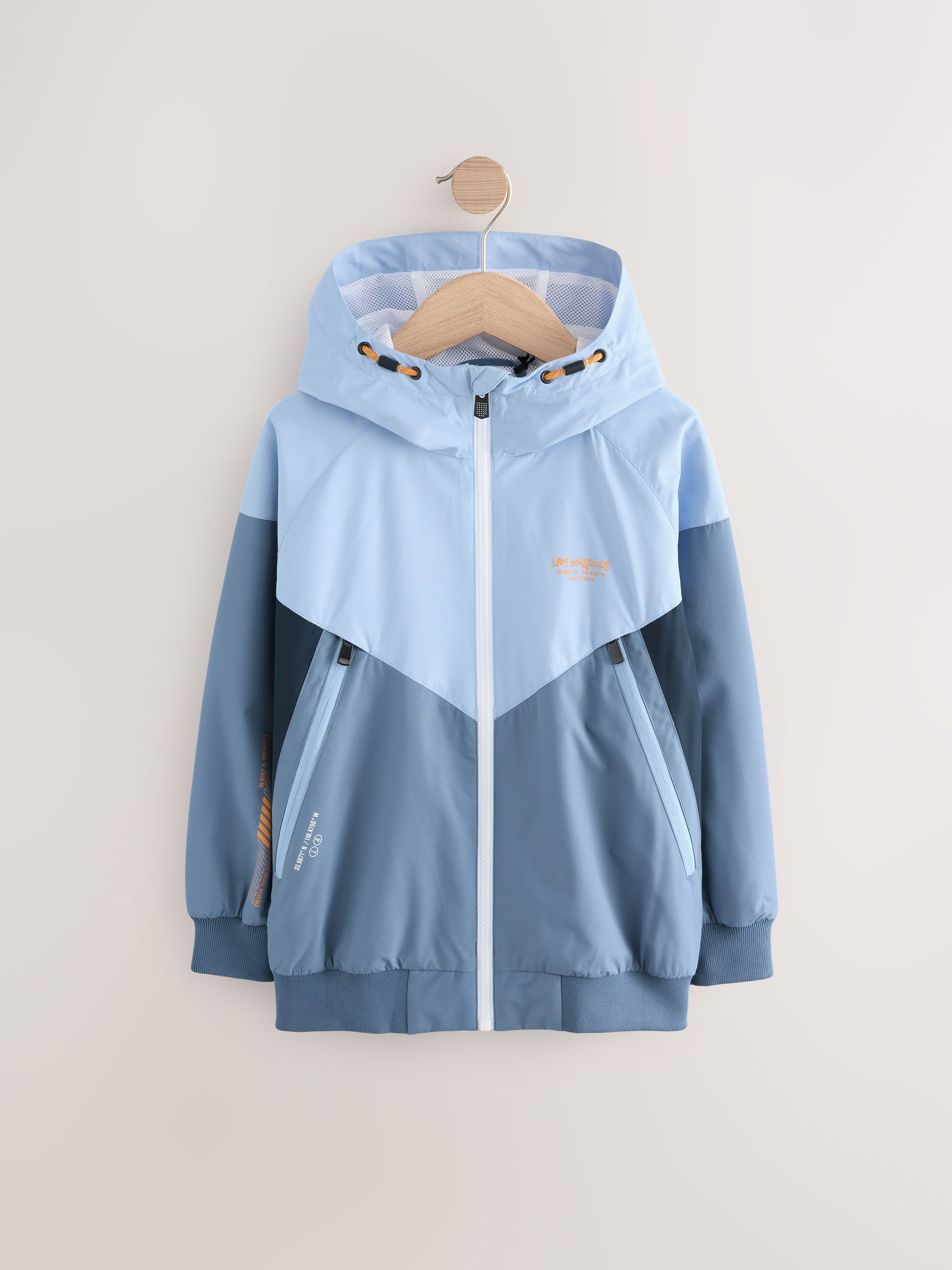 Blue Shower Resistant Bomber Jacket (3-16yrs)