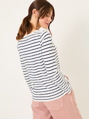 FatFace Breton Ivory 100% Cotton Long Sleeve T-Shirt - Image 2 of 5