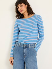 FatFace Multi 100% Cotton Long Sleeve Summer Breton T-Shirt - Image 1 of 10