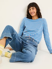 FatFace Multi 100% Cotton Long Sleeve Summer Breton T-Shirt - Image 7 of 10