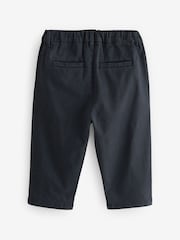 Navy Pleat Front Stretch Chino Trousers (3mths-7yrs) - Image 5 of 7