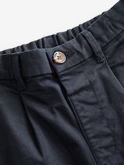 Navy Pleat Front Stretch Chino Trousers (3mths-7yrs) - Image 6 of 7