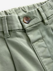 Sage Green Pleat Front Stretch Chino Trousers (3mths-7yrs) - Image 6 of 6