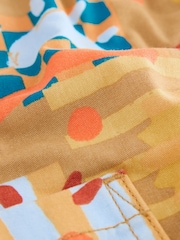 Tan Printed Side Pocket 100% Cotton Pull On Trousers (3mths-7yrs) - Image 8 of 9