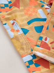 Tan Printed Side Pocket 100% Cotton Pull On Trousers (3mths-7yrs) - Image 9 of 9
