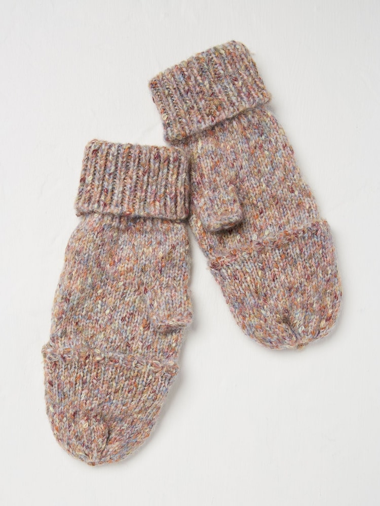 FatFace Natural Nep Overflap Gloves - Image 2 of 2 FatFace Natural Nep Overflap Gloves - Image 2 of 2