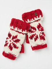 FatFace Red Snowflake Cuffs - Image 1 of 4