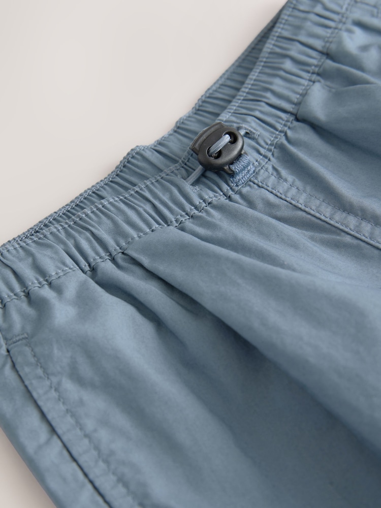 Mid Blue 100% Cotton Baggy Cargo Trousers with Toggle Waist (3mths-7yrs) - Image 8 of 8 Mid Blue 100% Cotton Baggy Cargo Trousers with Toggle Waist (3mths-7yrs) - Image 8 of 8