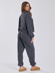 Loungeable Grey Soft Fuzzy Joggers - Image 2 of 5