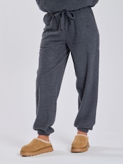 Loungeable Grey Soft Fuzzy Joggers - Image 4 of 5