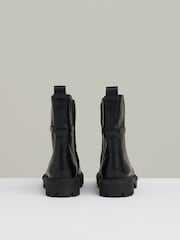 Reiss Black Safia Chain Embellished Ankle Boots - Image 5 of 5