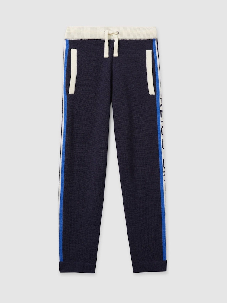 Reiss Kelvin Logo Jacquard Joggers with Wool - Imagen 1 de 4