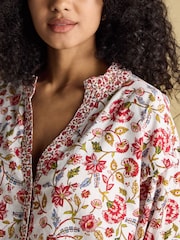 Joules Eloise Provence Floral Button Down Cotton Blouse - Image 8 of 10