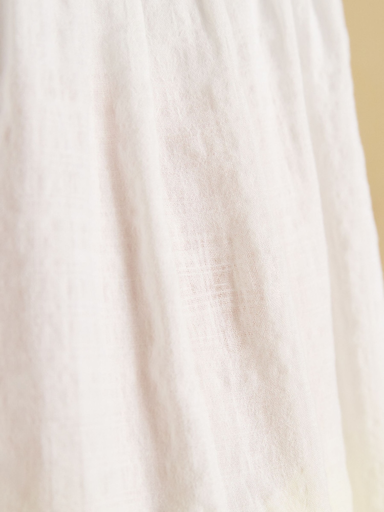 Joules Nolan White Sleeveless Smocked Blouse - Image 4 of 10