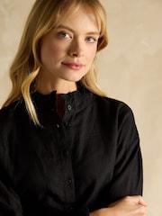 Joules Dakota Black 100% Linen Shirt - Image 3 of 6