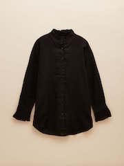 Joules Dakota Black 100% Linen Shirt - Image 6 of 6