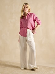 Joules Ida Pink Cotton Shirt - Image 3 of 7