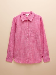 Joules Ida Pink Cotton Shirt - Image 7 of 7