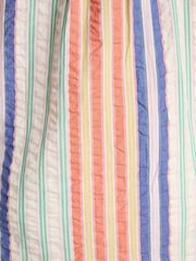 Joules Sara Multi Striped Long Sleeve Seersucker Shirt - Image 6 of 8