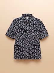 Remi Navy Broderie Blouse - Image 8 of 8