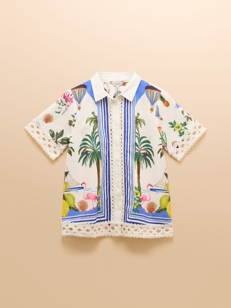 Joules Isobel Multi Crochet Shirt - Image 11 of 11