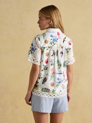 Joules Isobel Multi Crochet Shirt - Image 3 of 11
