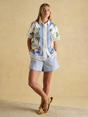 Joules Isobel Multi Crochet Shirt - Image 6 of 11