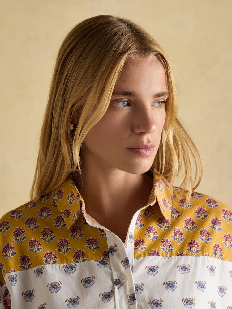 Joules Genevieve Provence Hotch Potch Cotton Shirt - Image 6 of 13